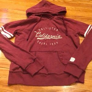 Hollister striped sleeve hoodie, sz S